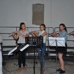 "The Lithuanian Ladies", vier junge Musikerinnen aus Litauen, wurden von Nicole Goedereis-Buller (Bassflˆte) begleitet und begeisterten mit ihrer Interpretation von "I will follow him" aus dem Musical "Sister Act".